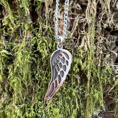 Angel Wing Pendant- Aromatherapy Necklace