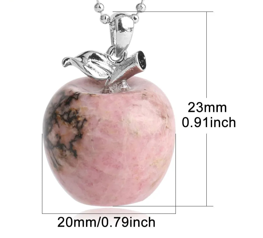 Gemstone Apple Necklace