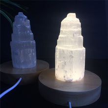 Load image into Gallery viewer, NATURAL STONE SELENITE LAMP
