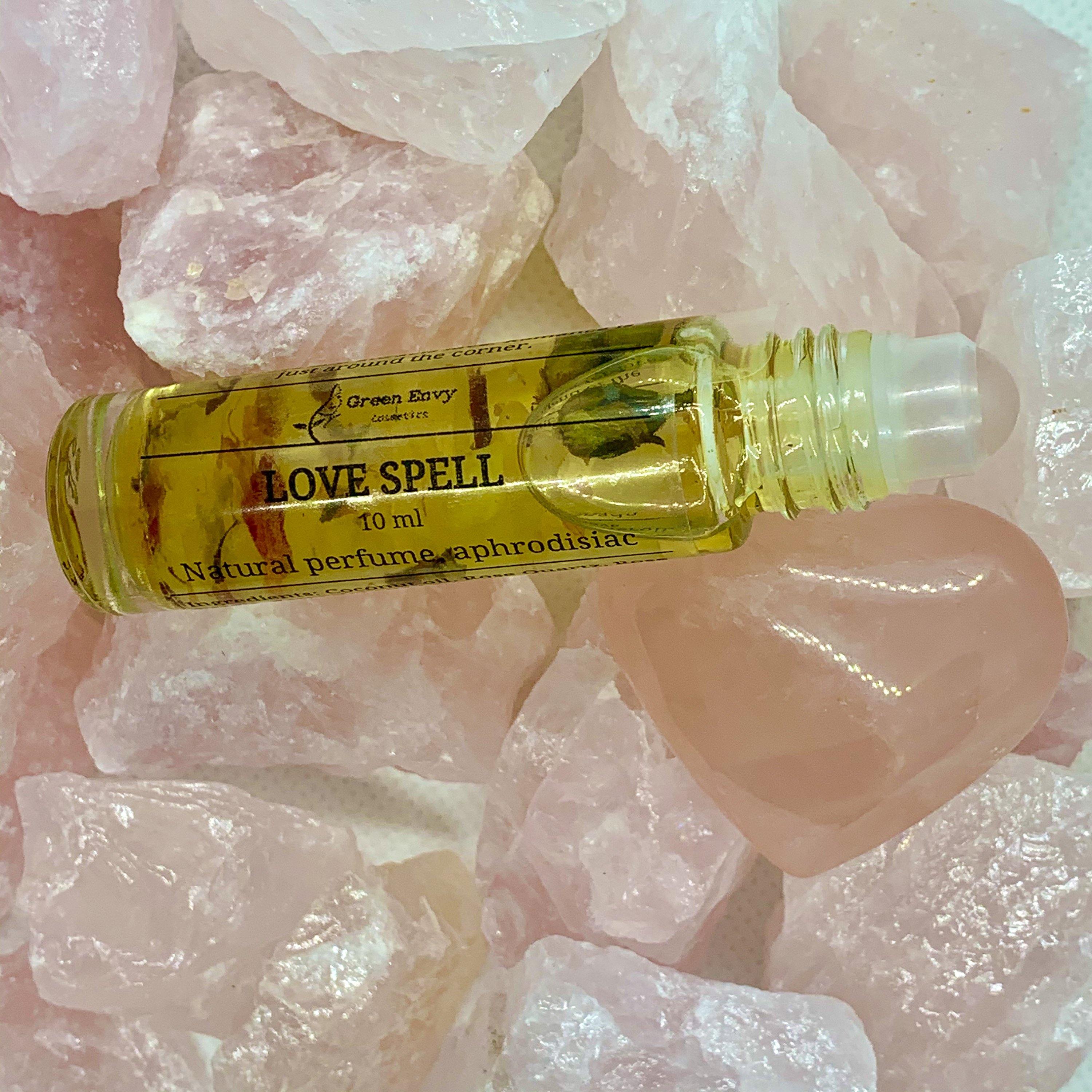 LOVE SPELL ROSE QUARTZ ROLL ON OIL PERFUME GreenEnvyCosmetics